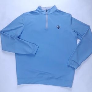 Men's Peter Millar Wicking Long Sleeve 1/4 Zip